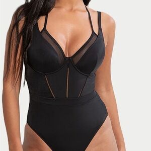 Elegant Black One-Piece Swimsuit